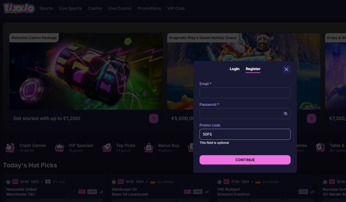 Rizzio - 100 Giri Gratuiti